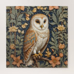 Beautiful Vintage Barn Owl William Morris Inspired Jigsaw Puzzle<br><div class="desc">Piece together a work of art with this Beautiful Vintage Barn Owl William Morris Inspired Jigsaw Puzzle. This thoughtfully designed puzzle features a vintage-inspired Barn Owl motif inspired by the artistic works of William Morris, adding a touch of elegance and artistic sophistication to your leisure time. This jigsaw puzzle is...</div>
