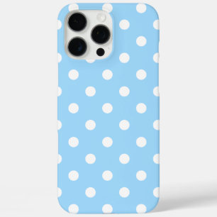 Beautiful Vintage Blue With Polka Dots iPhone 16 Pro Max Case