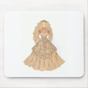 Beautiful Vintage Bride Mouse Pad