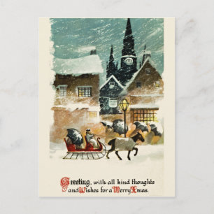 Beautiful vintage Christmas card