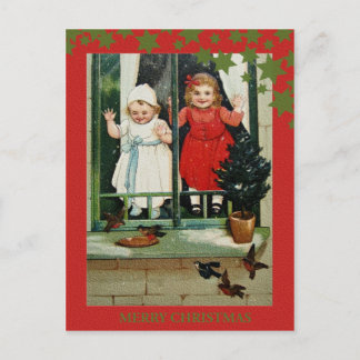 Beautiful Vintage Christmas Classic Retro Card