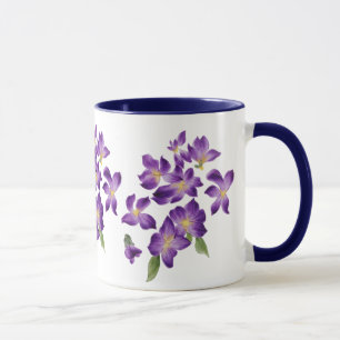 Beautiful Vintage Colourful Violets Mug