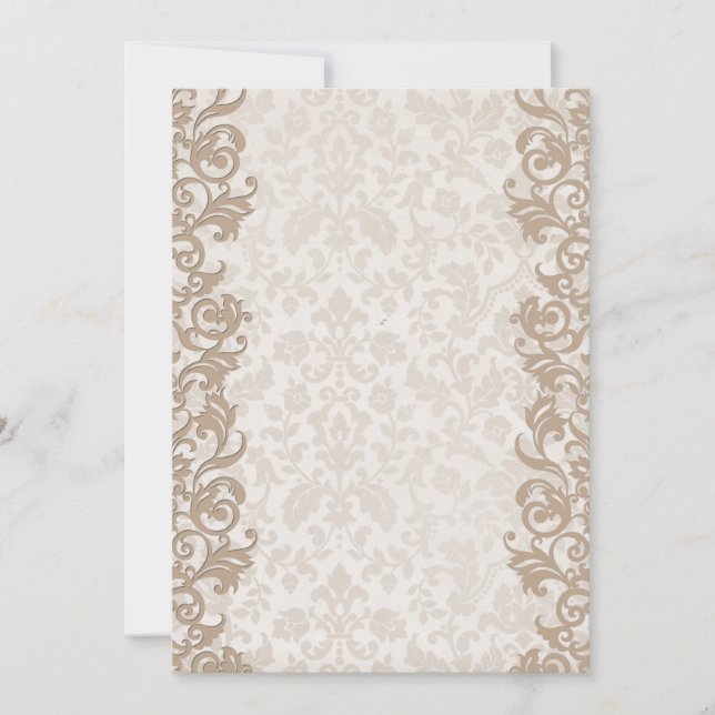 Beautiful vintage design, notecard, or invitation. invitation (Front)