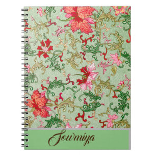 Beautiful vintage design personalized  notebook