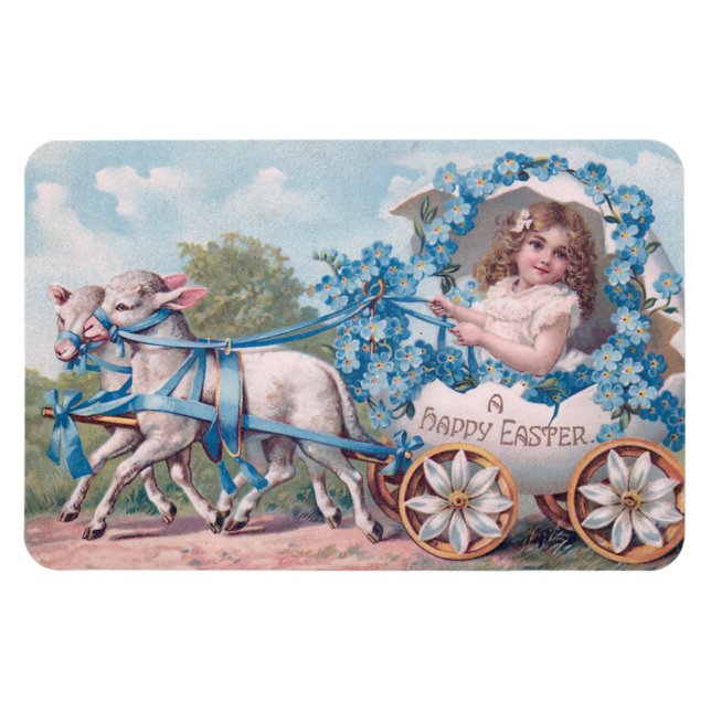 Beautiful Vintage Easter Magnet (Horizontal)