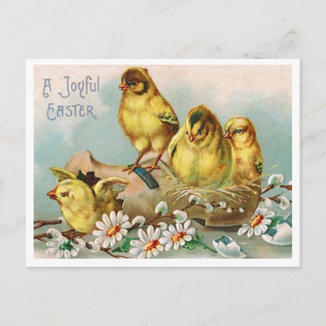Beautiful Vintage Easter Postcard (Front)