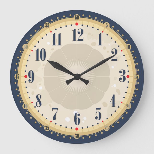 Beautiful Vintage Face Wall Clock (Front)