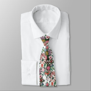 Beautiful Vintage Floral Design by Famous Artist Tie