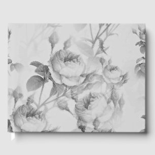 Beautiful Vintage Floral Guest Book