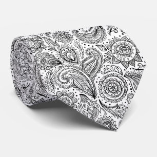 Beautiful vintage floral paisley pattern tie