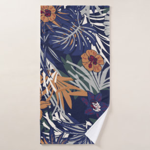 Beautiful vintage Floral pattern in the many kind Bath Towel