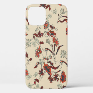 Beautiful vintage Floral pattern in the many kind  iPhone 12 Case