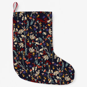 Beautiful vintage Floral pattern in the many kind Small Christmas Stocking