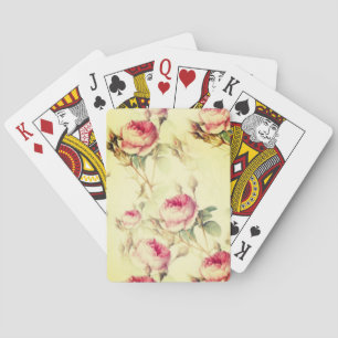 Beautiful Vintage Floral Playing Cards