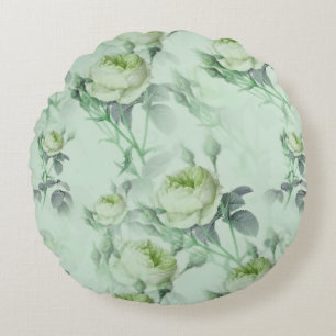 Beautiful Vintage Floral Round Cushion