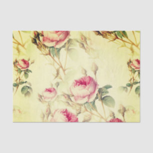 Beautiful Vintage Floral Tissue Paper