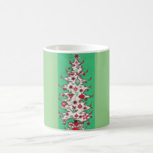 Beautiful Vintage Mid Century Mod Christmas Tree Coffee Mug