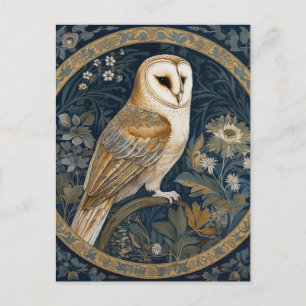 Beautiful Vintage Owl Postcard
