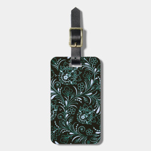 Beautiful Vintage Persian Retro Floral Pattern Luggage Tag
