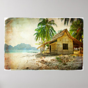 Beautiful Vintage Poster 36" x 24", Paper (Matte)