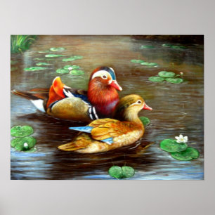 beautiful vintage poster painting  18