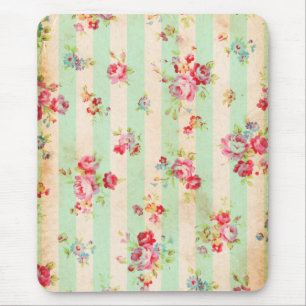 Beautiful vintage roses and other flowers mouse pad