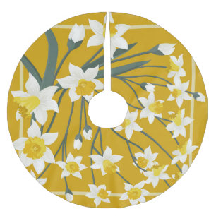 Beautiful Vintage: Seamless Ornament Design Brushed Polyester Tree Skirt