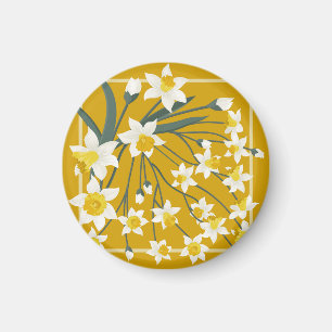 Beautiful Vintage: Seamless Ornament Design Magnet