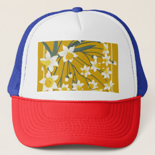 Beautiful Vintage: Seamless Ornament Design Trucker Hat