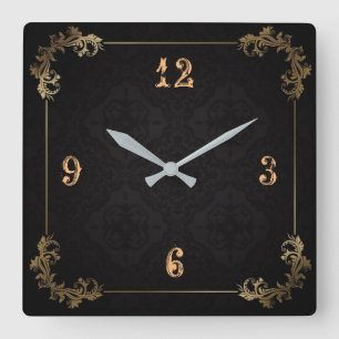 Beautiful vintage square wall clock