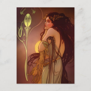 Beautiful Vintage Woman Postcard