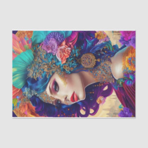 Beautiful Vintage Women Decoupage10lb Tissue Paper