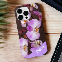 Beautiful Violet and White Orchid Close-Up Photo