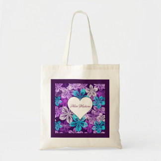 Beautiful Violet floral Tote Bag