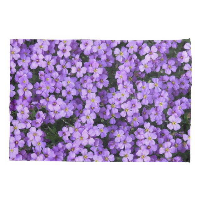 Beautiful Violets Pillow Case Violet Flowers (Back)