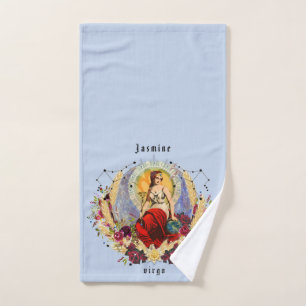 Beautiful Virgo September Birthday Bathroom Hand Towel