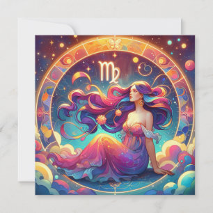Beautiful Virgo Woman Horoscope Art