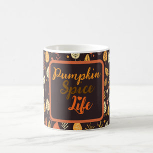 Beautiful warm autumn leaves coffee mug
