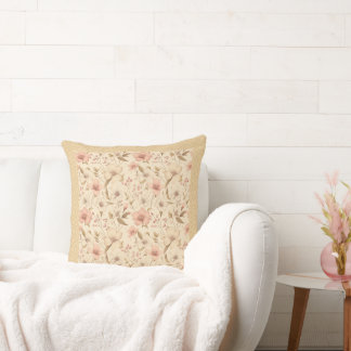 Beautiful warm glow butterscotch colour cushion