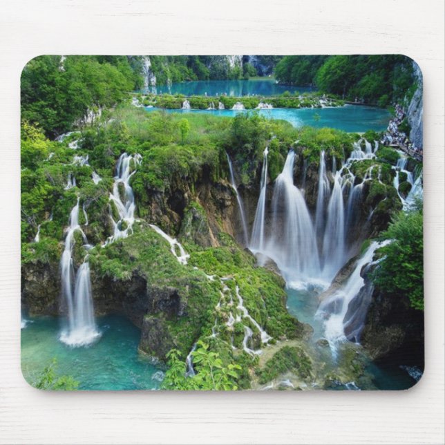 Beautiful water falls mouse pad (Front)