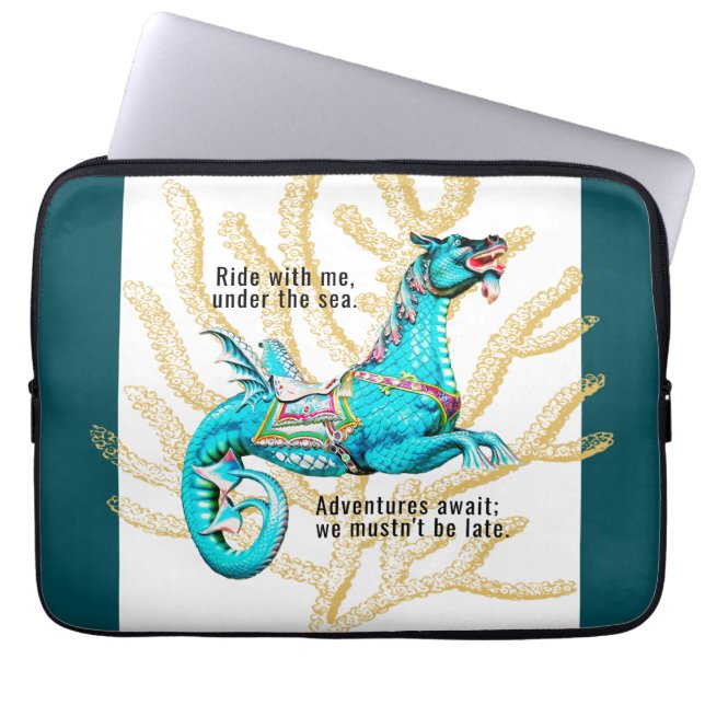 Beautiful Water Horse Inspirational Laptop Case (Front)