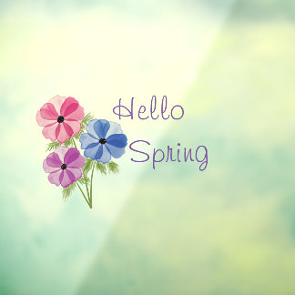 Beautiful Watercolor Anemone hello spring