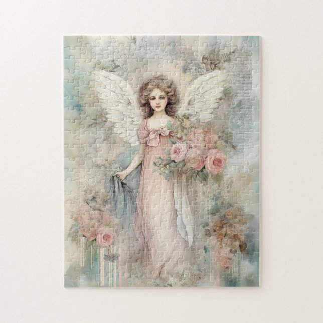 Beautiful Watercolor Angel Jigsaw Puzzle (Vertical)