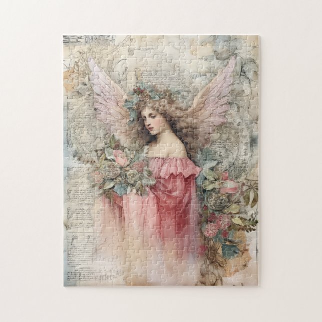 Beautiful Watercolor Angel Jigsaw Puzzle (Vertical)