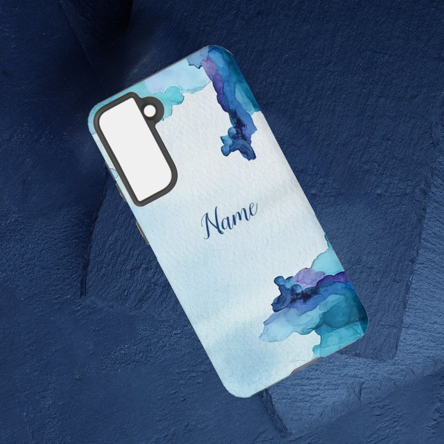Beautiful Watercolor Blue and Cyan Phone Case (Creator Uploaded)