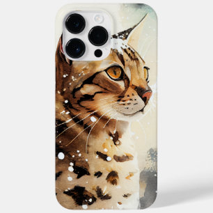 BEAUTIFUL WATERCOLOR BROWN SPOTTED BENGAL CAT Case-Mate iPhone 14 PRO MAX CASE