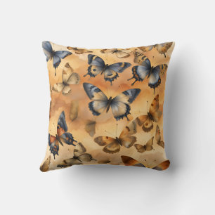 Beautiful Watercolor Butterflies Cushion