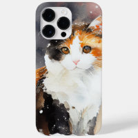BEAUTIFUL WATERCOLOR CALICO CAT