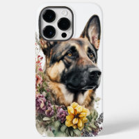 BEAUTIFUL WATERCOLOR GERMAN SHEPHERD DOG