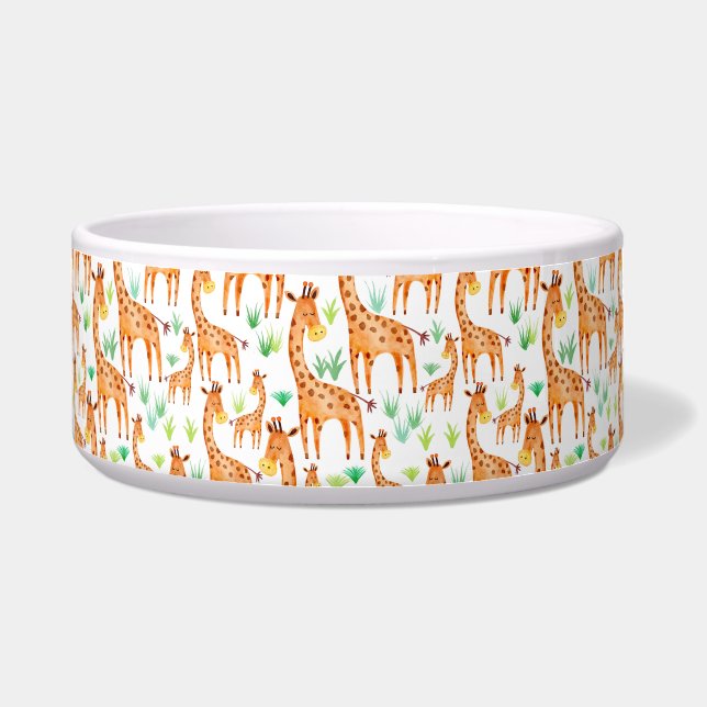 Beautiful Watercolor Giraffe Animal (Front)